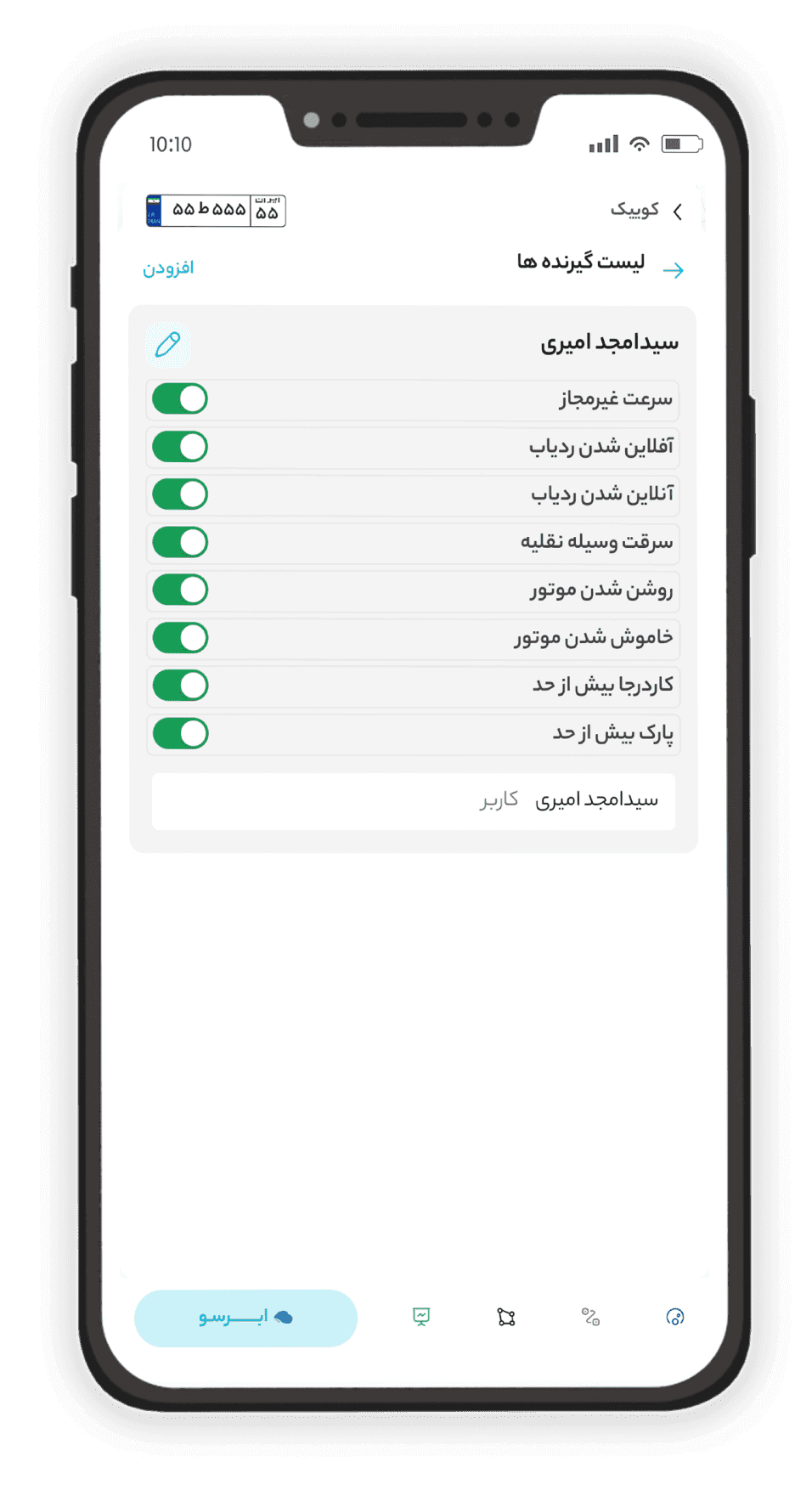 افزودن گروه گیرندگان به هشدارها